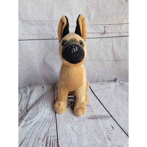 Hero Industries German Sherpard Police Dog Stuffed Plush Animal Toy 8in - Picture 1 of 6